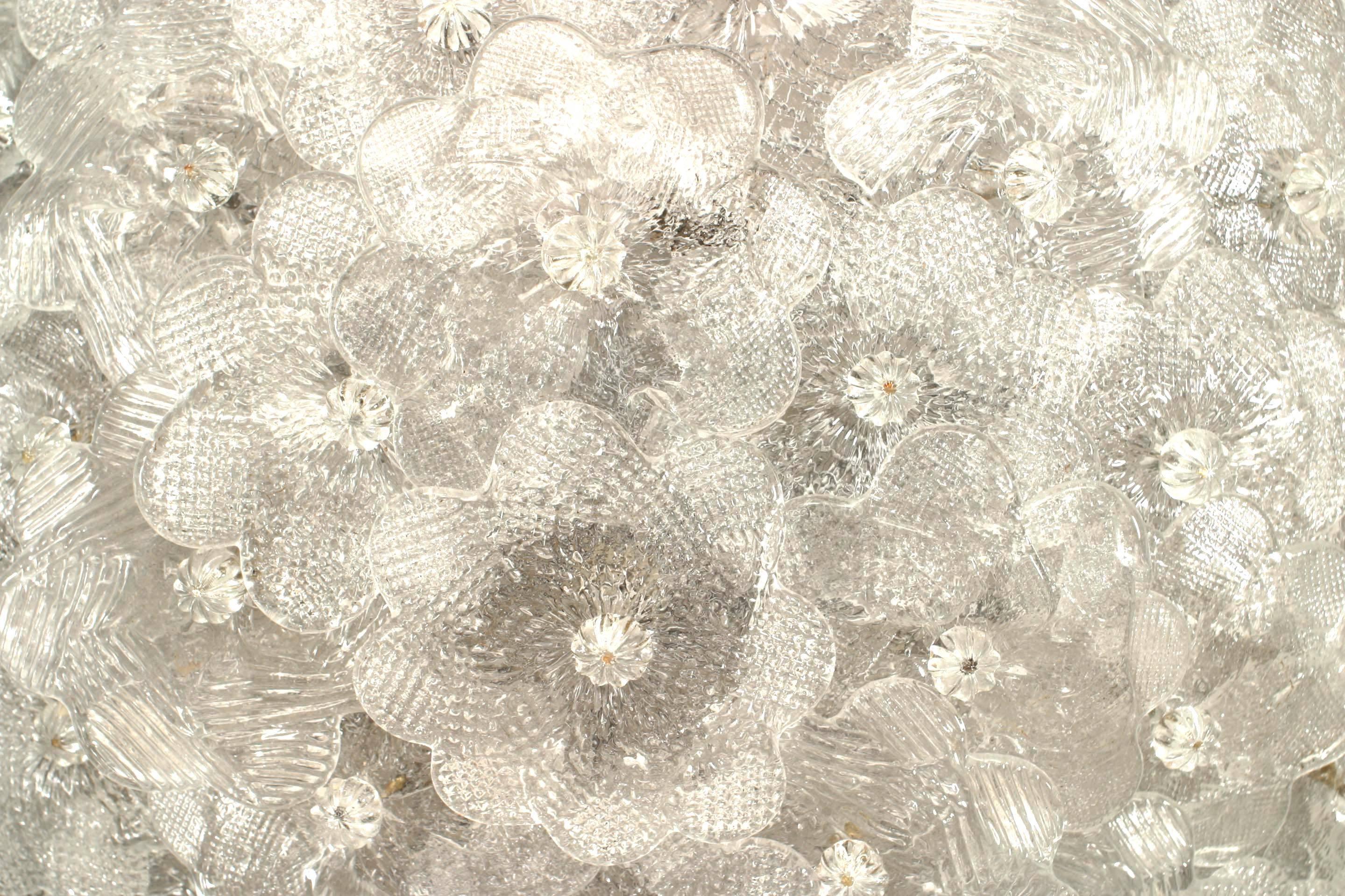 glass flower ceiling light