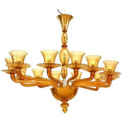 Italian 1940s Venetian Murano Chandelier