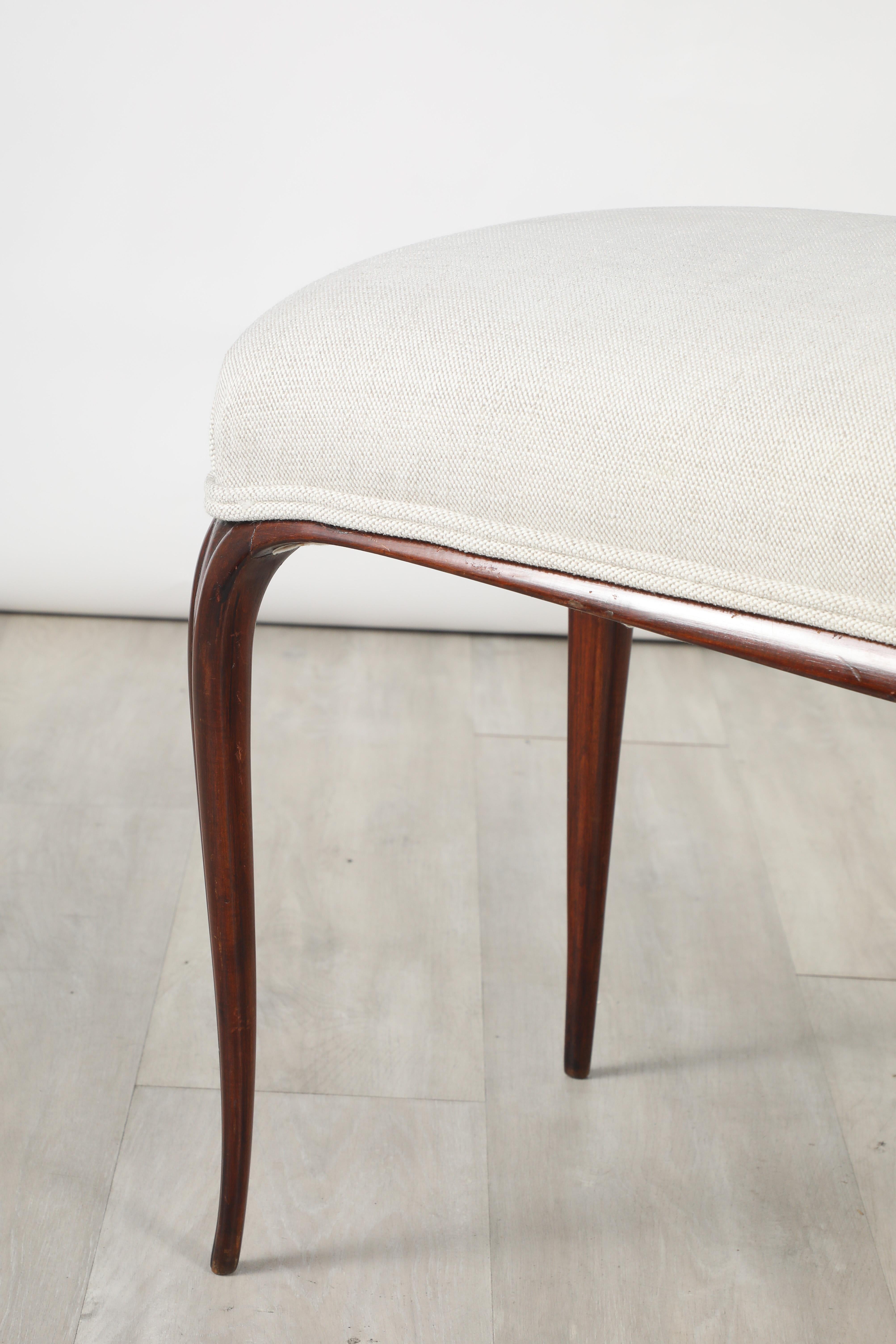 Banc italien en noyer des années 1940 en vente 7