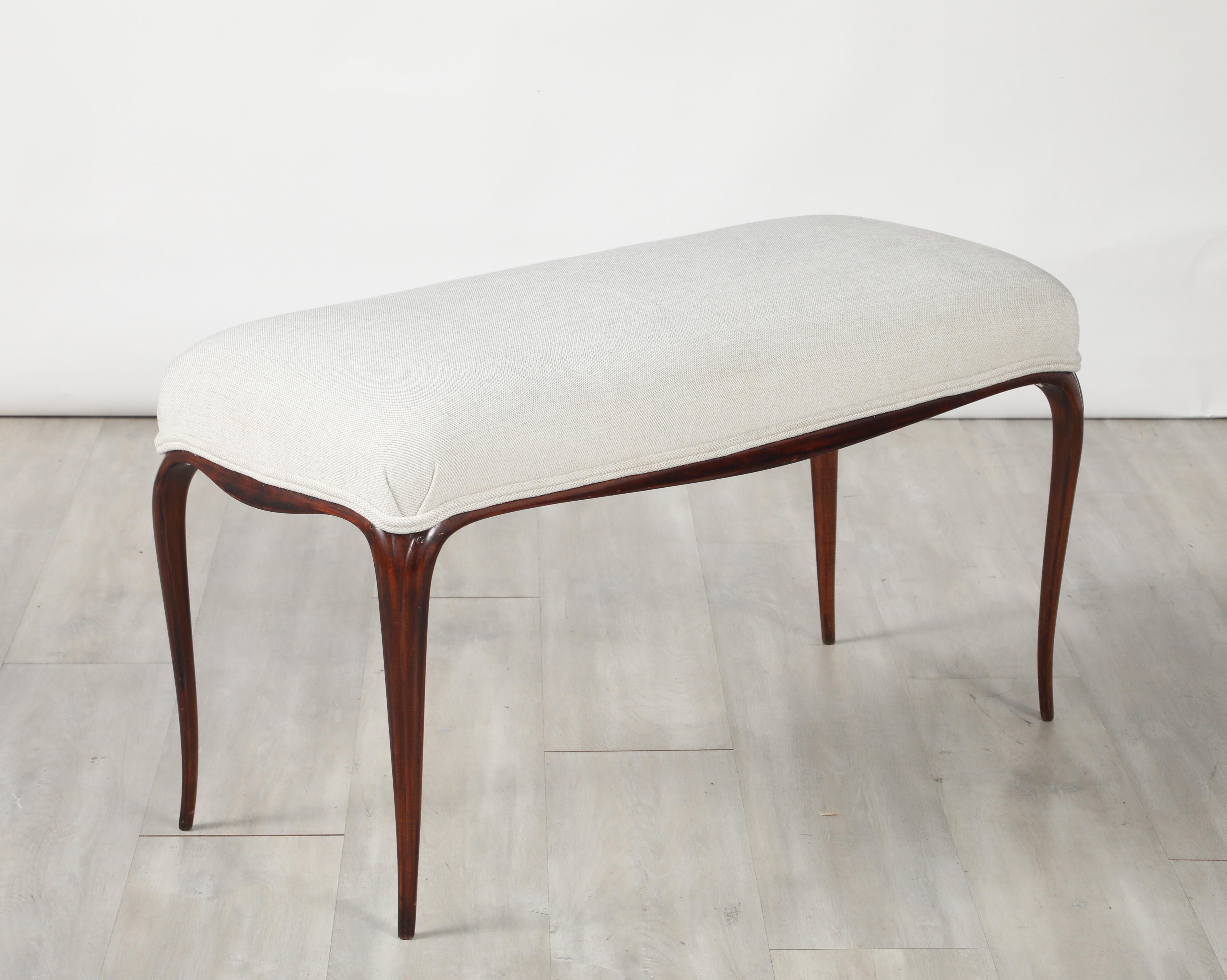 Banc italien en noyer des années 1940 en vente 9