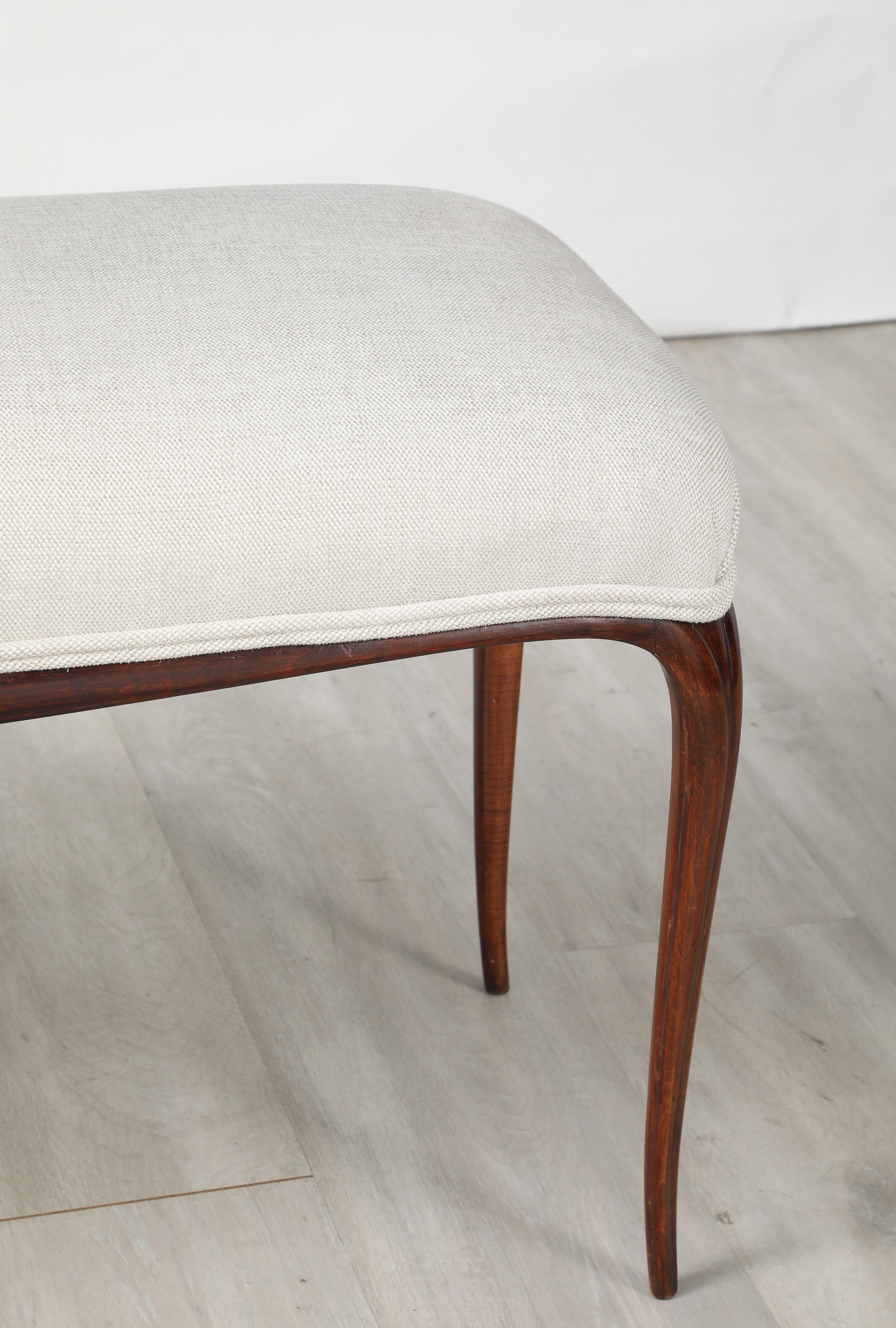 Milieu du XXe siècle Banc italien en noyer des années 1940 en vente