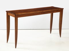 Italian 1940s Walnut Console Table