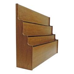 Italian 1940s Wooden Architectural Drawings Wall Holder