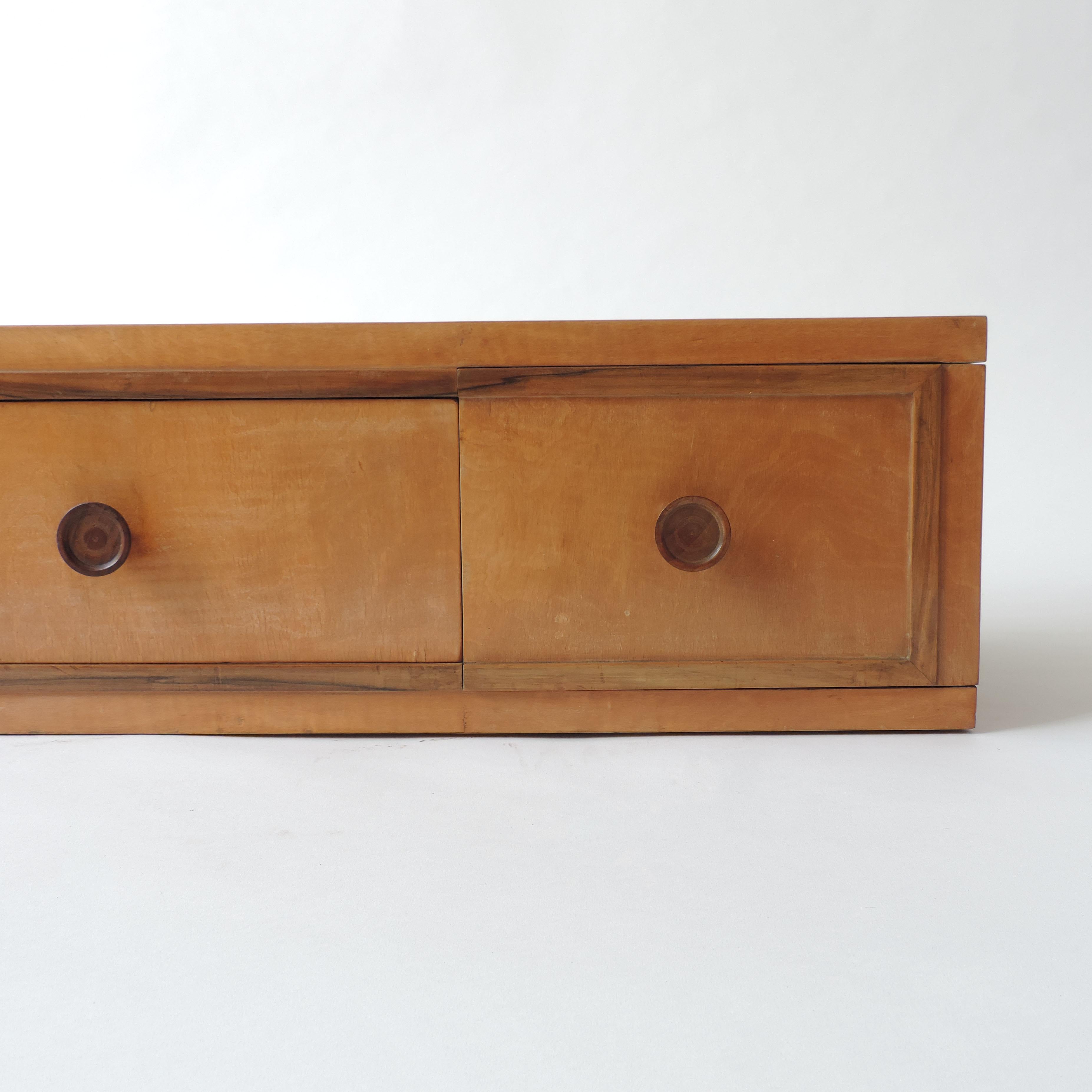 Italian 1940s Wooden Wall Mounted Console 2