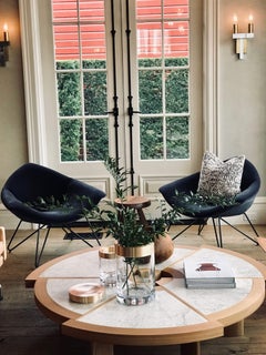 Italian 1950 Pair of 'Golden' Chairs for Saporiti by Augusto Bozzi