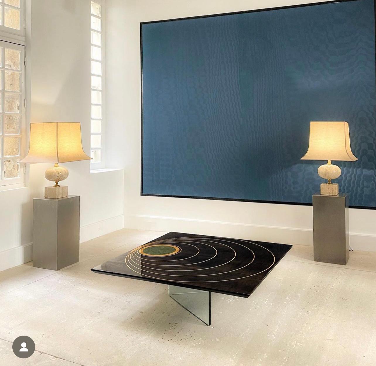 Table basse carrée italienne 1950 en vente 2