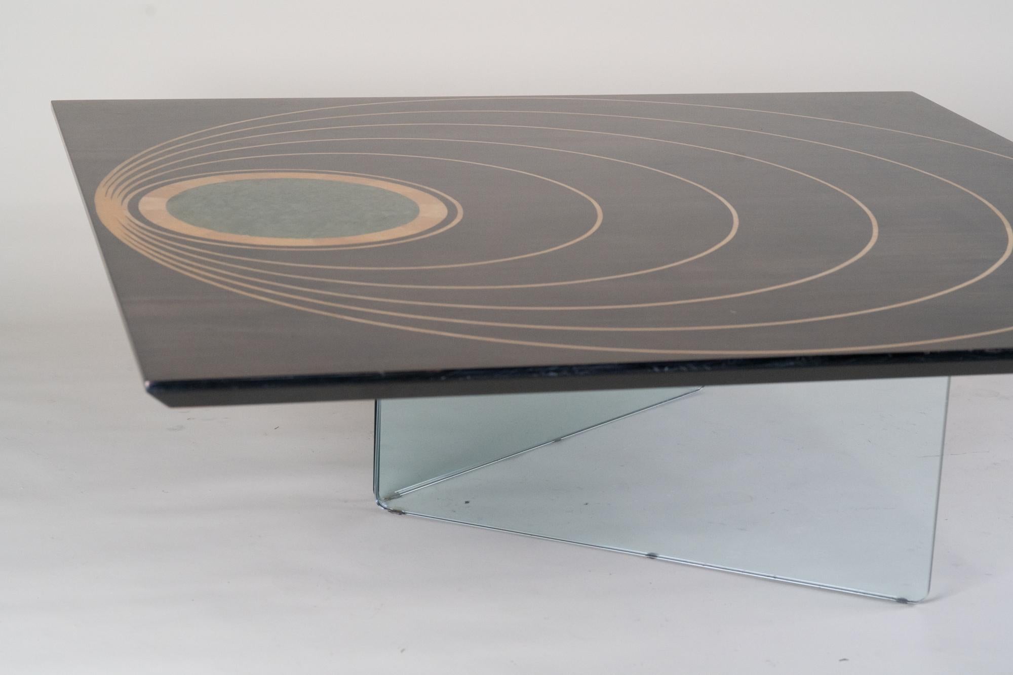 Mid-Century Modern Table basse carrée italienne 1950 en vente