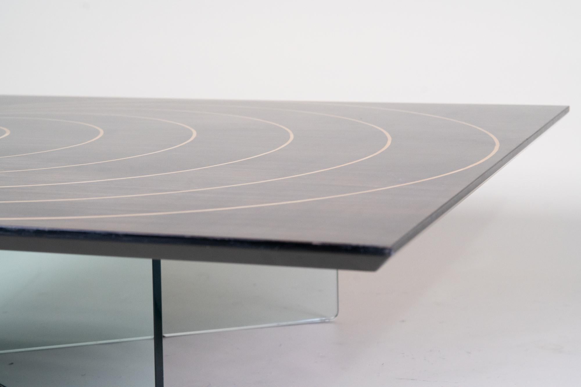Fin du 20e siècle Table basse carrée italienne 1950 en vente