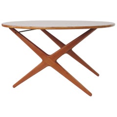 Ico Parisi Table de salle à manger / table basse réglable des années 1950 pour Cassina