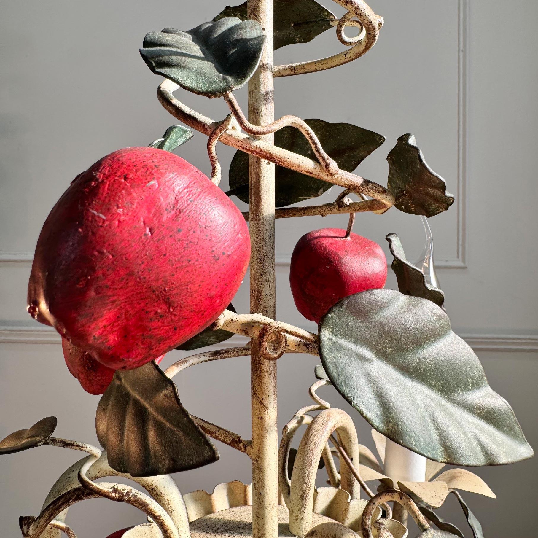 Bohemian Italian 1950's Apple Tole Chandelier