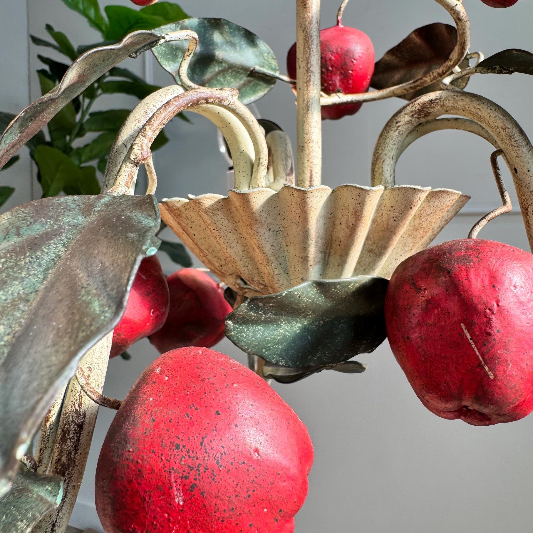 Italian 1950's Apple Tole Chandelier 1
