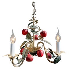 Italian 1950's Apple Tole Chandelier