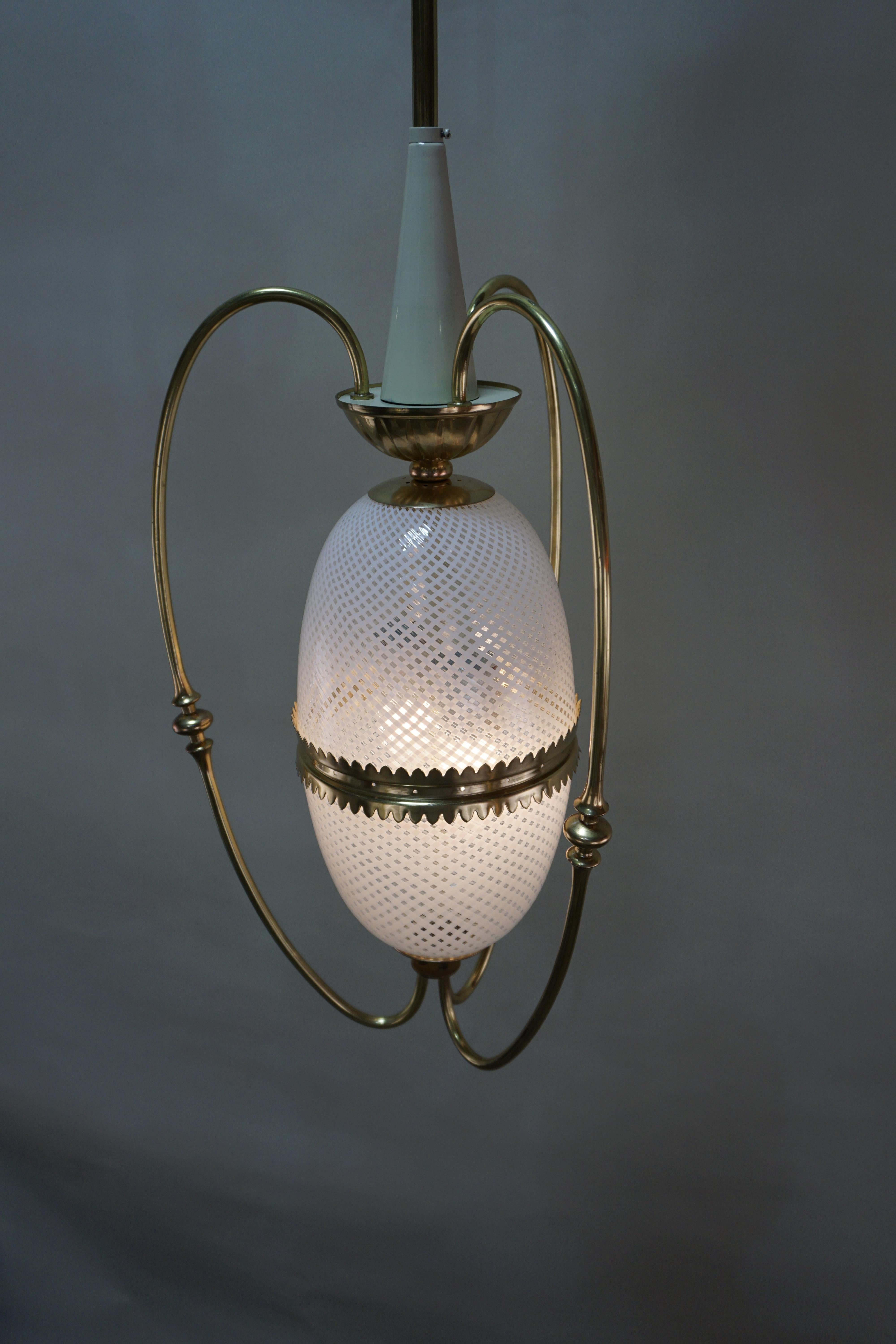 Italian 1950s Blown Glass Lantern 5