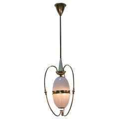 Italian 1950s Blown Glass Lantern