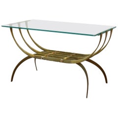 Italian 1950s Brass Occasional Table
