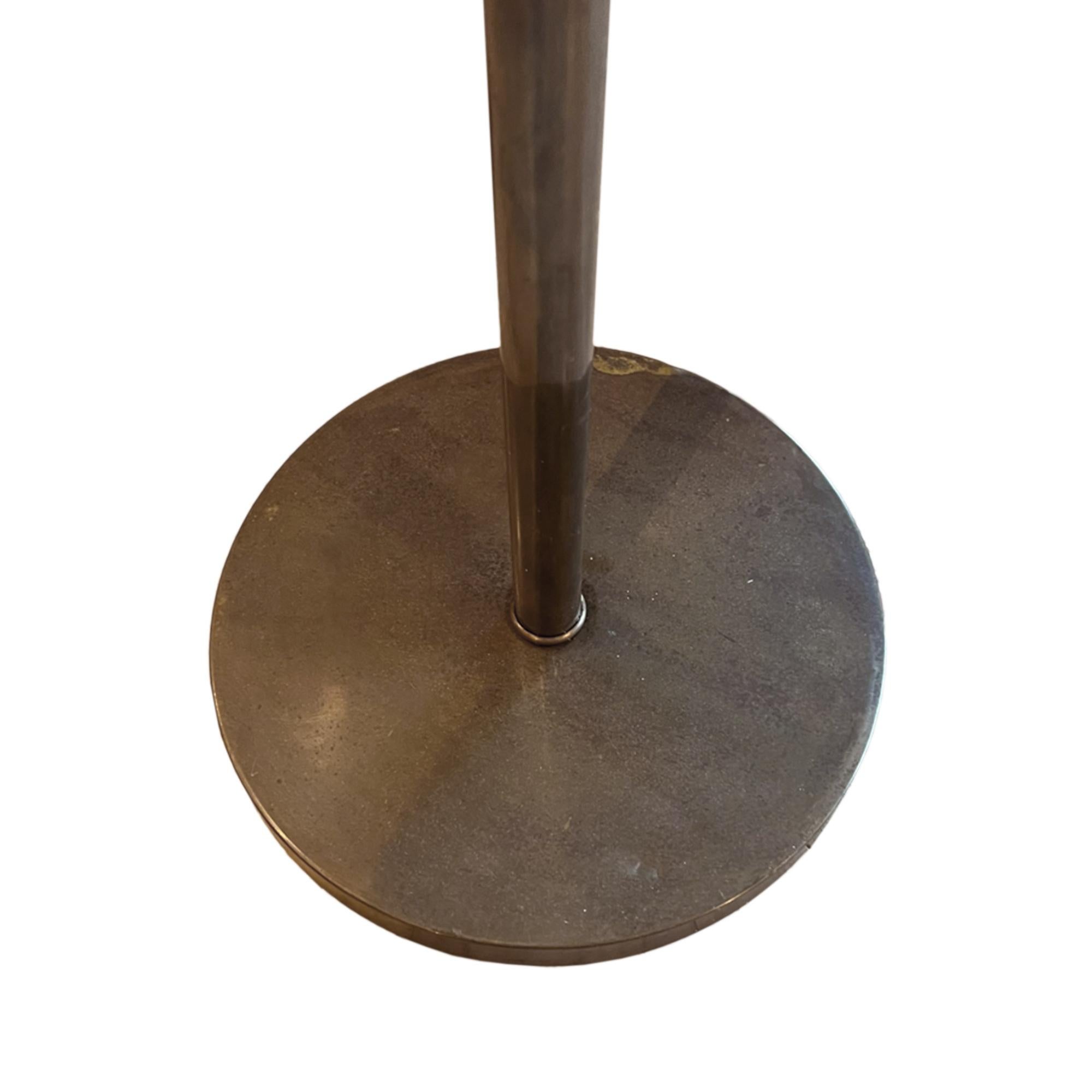 Italian 1950s Brass Swing Arm Floor Lamp In Good Condition In London, GB