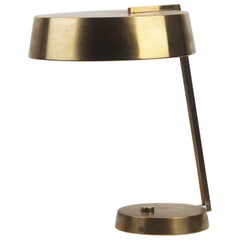Brass Table or Desk Lamp by Stilux Italian 1950s