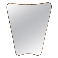 Italian 1950s Brass Wall Mirror