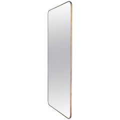 Italian 1950s Brass Wall Mirror
