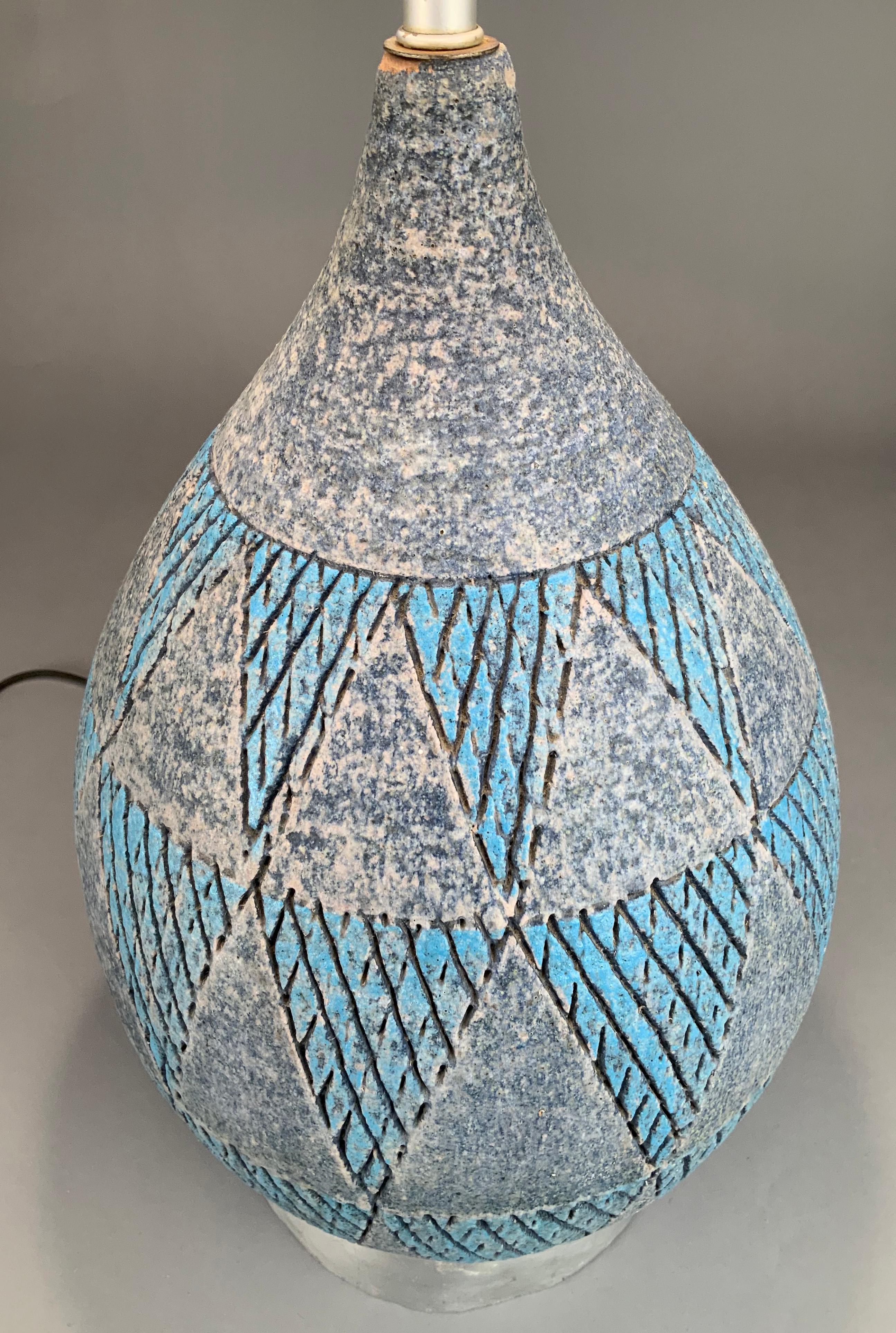 Italian 1950's Ceramic Lamp by Bitossi For Sale 2