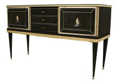 Umberto Mascagni Italian Mid-Century Chinoiserie Decorated Sideboard