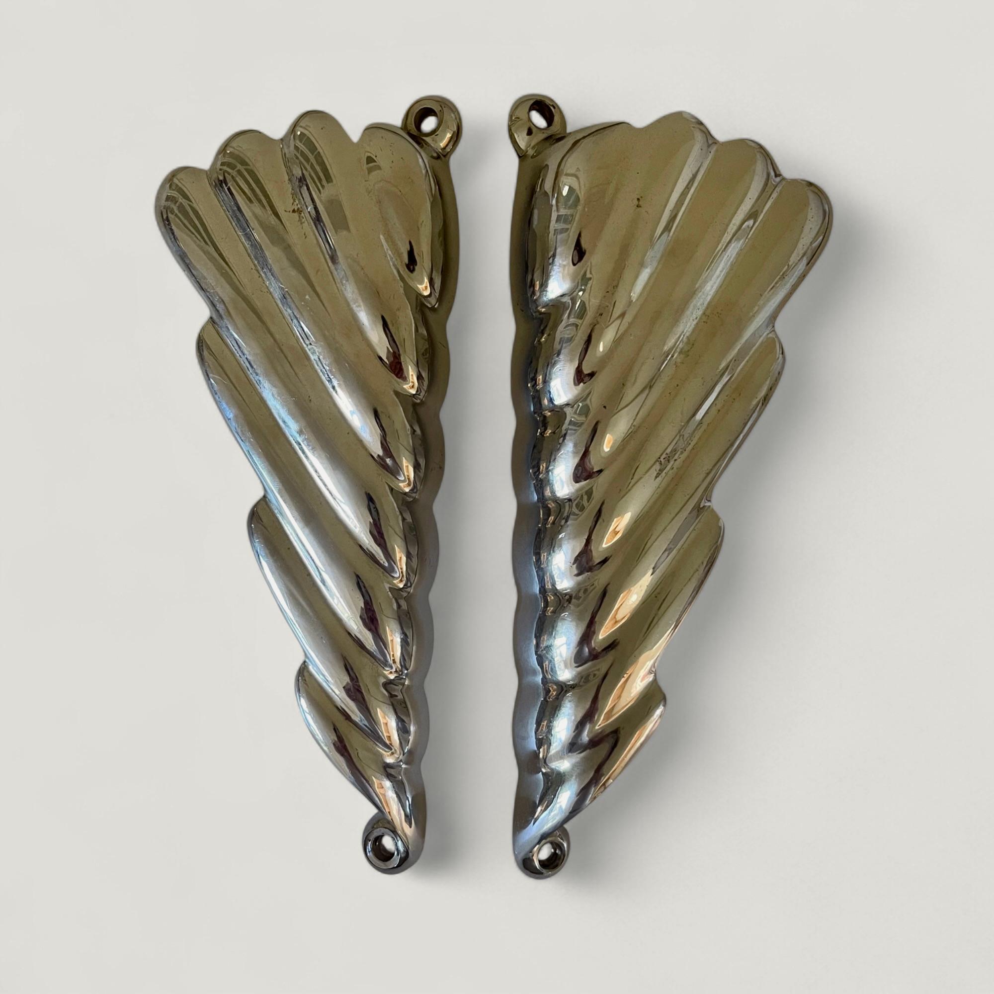 Mid-Century moderno Maniglie per porte cromate italiane degli anni '50 in vendita
