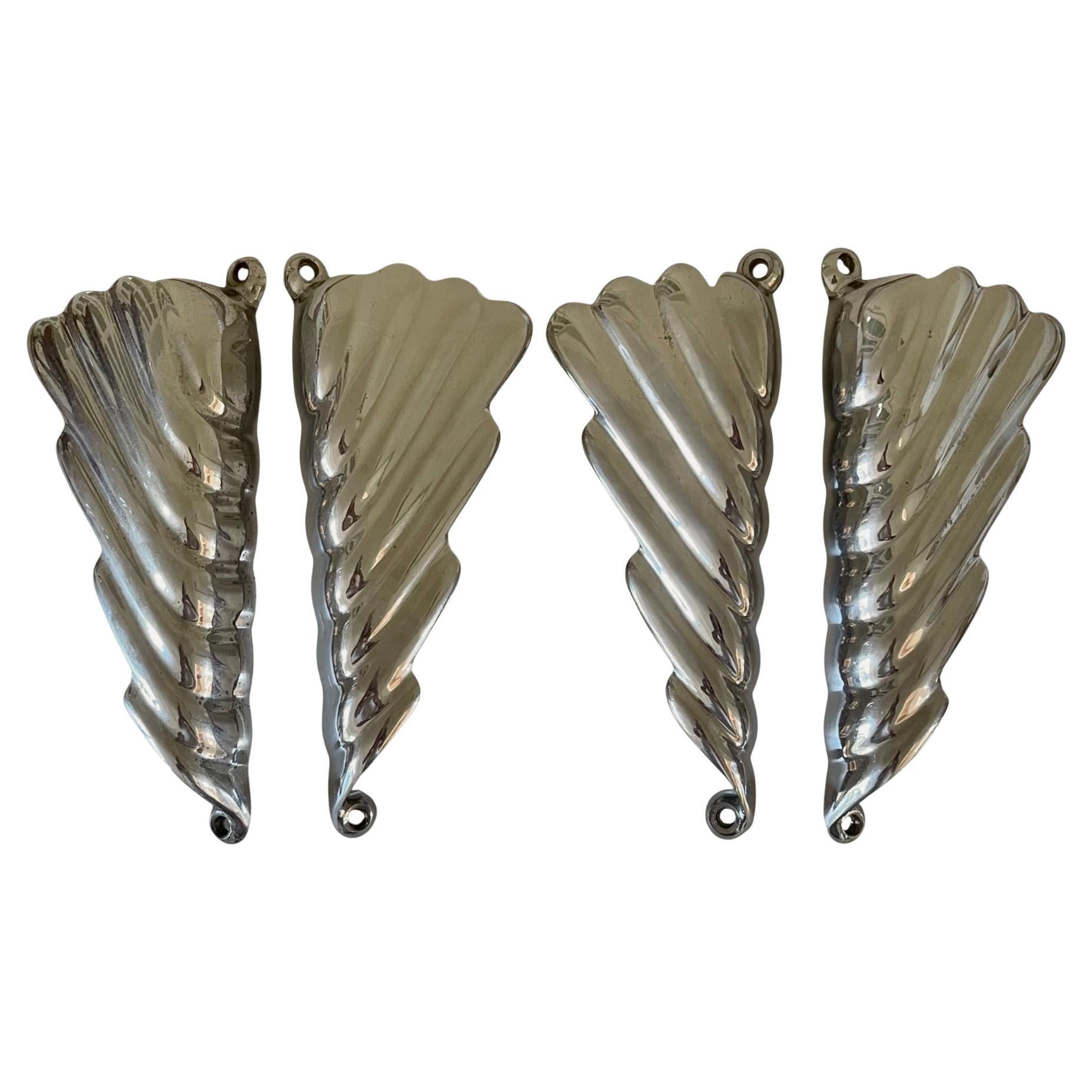 Italian 1950s Chrome Door Handles