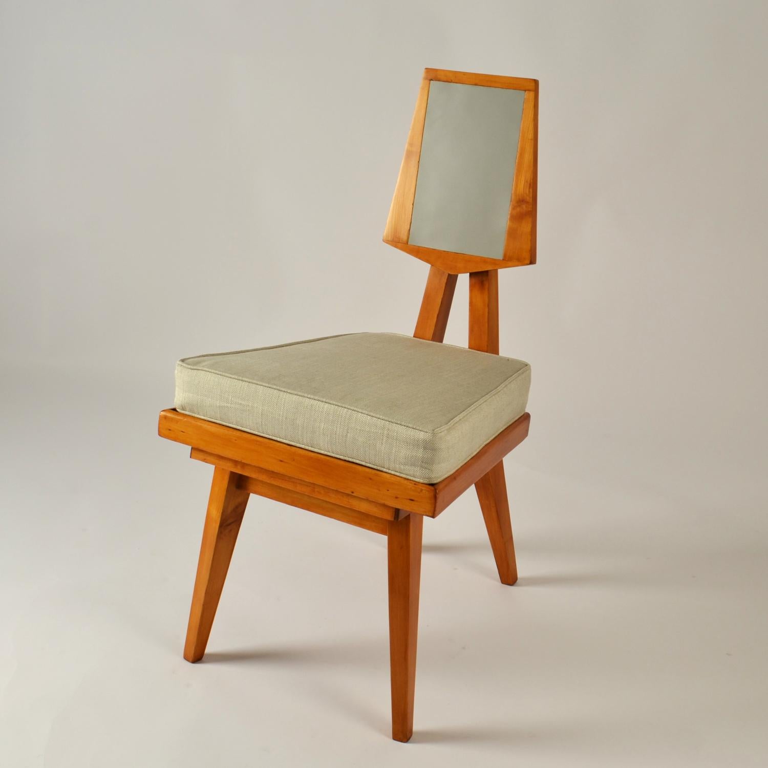 Italienischer Schreibtisch und Stuhl aus den 1950er Jahren in der Art von Gio Ponti im Angebot 4