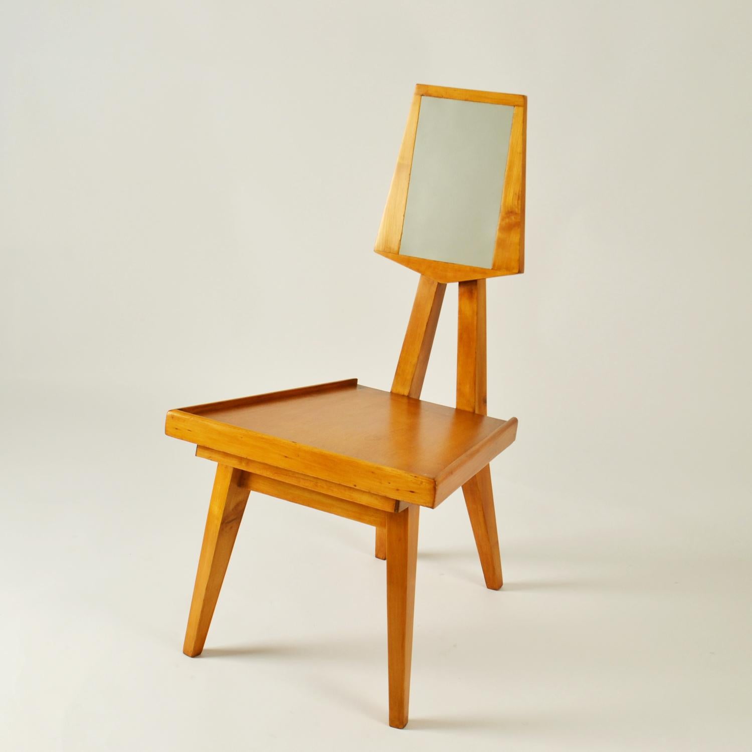 Italienischer Schreibtisch und Stuhl aus den 1950er Jahren in der Art von Gio Ponti im Angebot 7