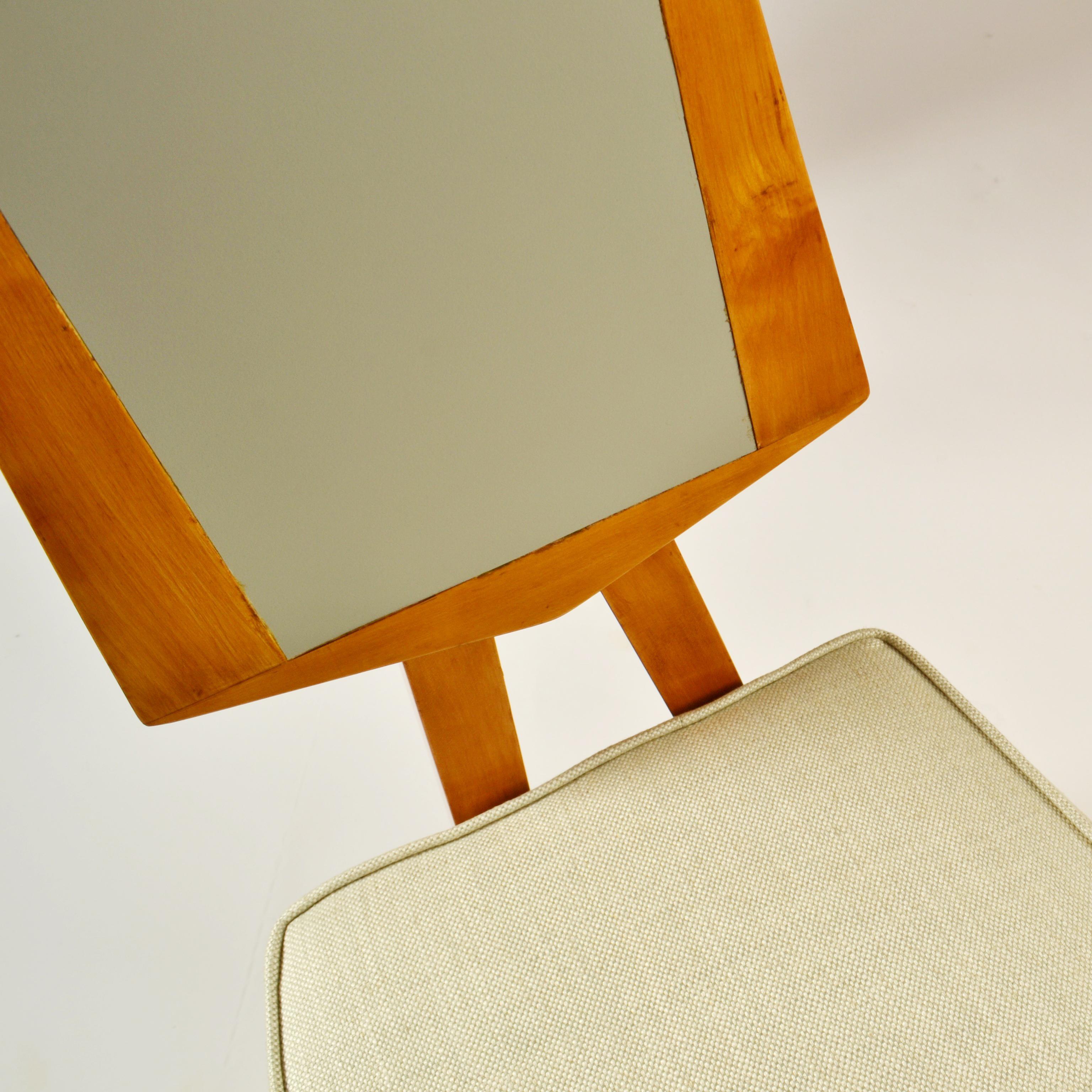 Italienischer Schreibtisch und Stuhl aus den 1950er Jahren in der Art von Gio Ponti im Angebot 9