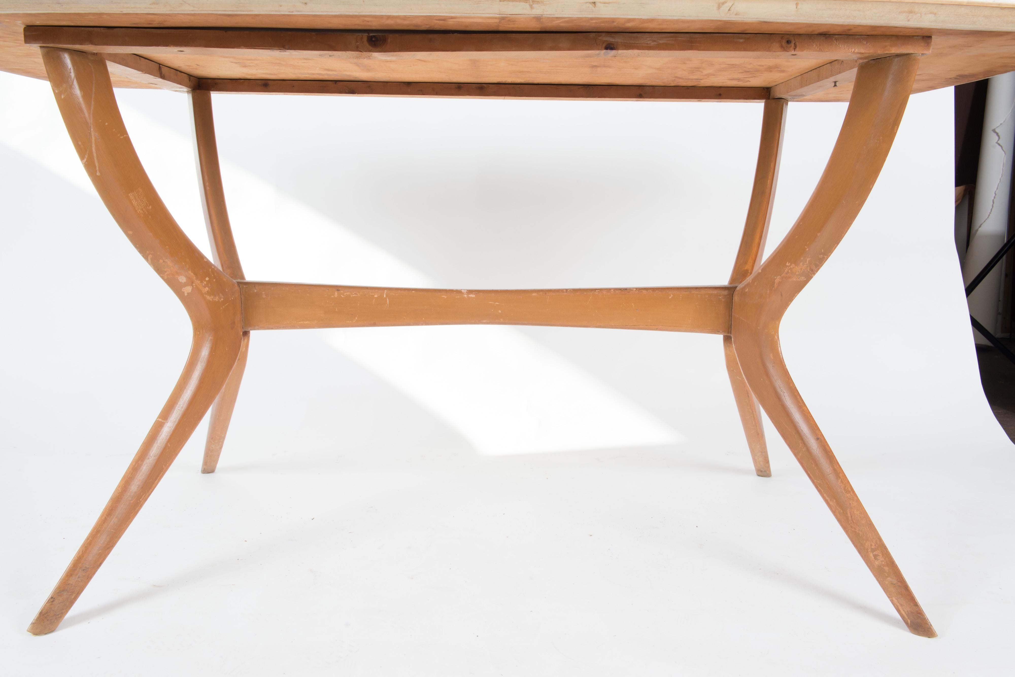 Italian 1950s Dining Table or Writing Table 2