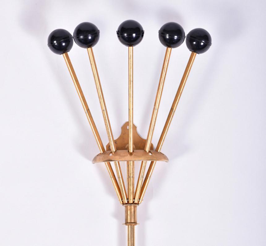 Mid-20th Century Italian 1950s Expanding Coat Hook in the Style of Luigi Dominioni