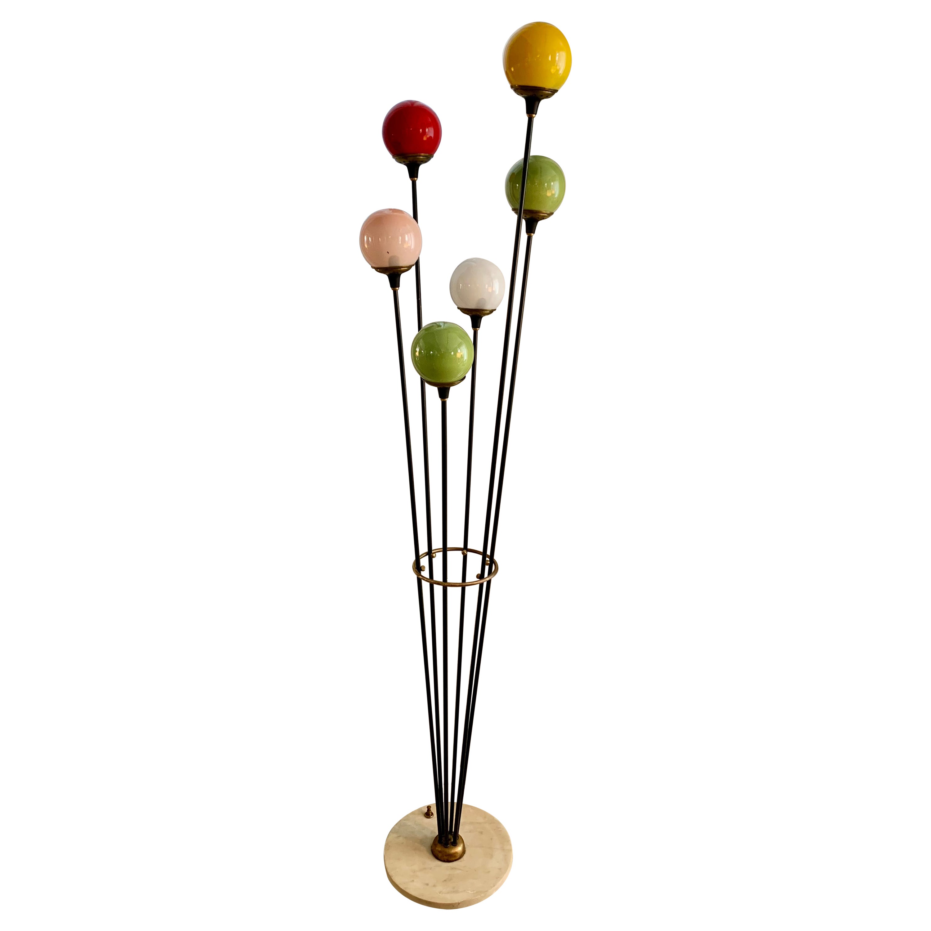 Lampadaire italien des années 1950