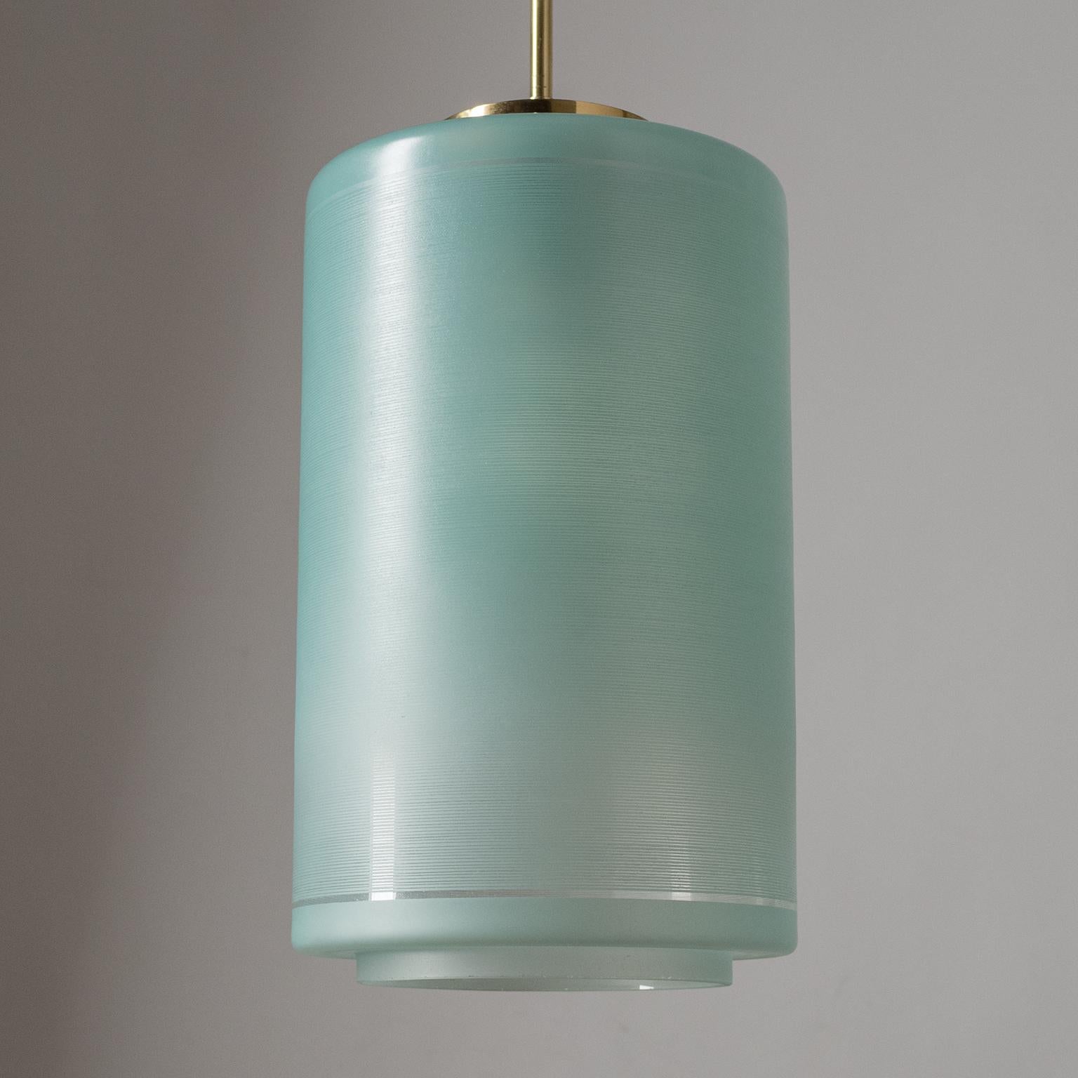 Italian Enameled Glass Lantern, circa 1960 For Sale 6