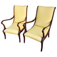 Italian 1950s Leather Lounge Chairs