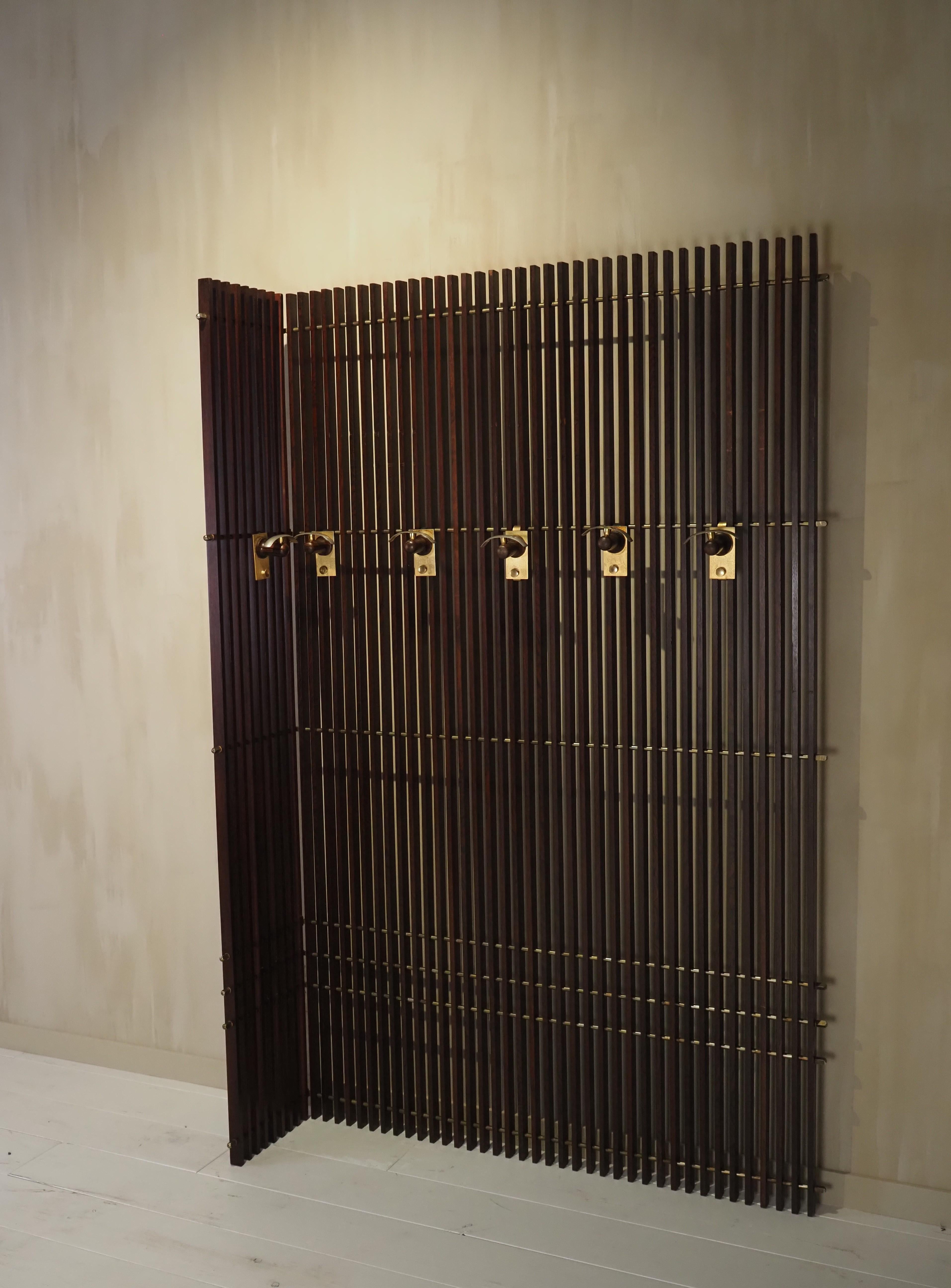 Italian 1950's modular coat rack For Sale 6
