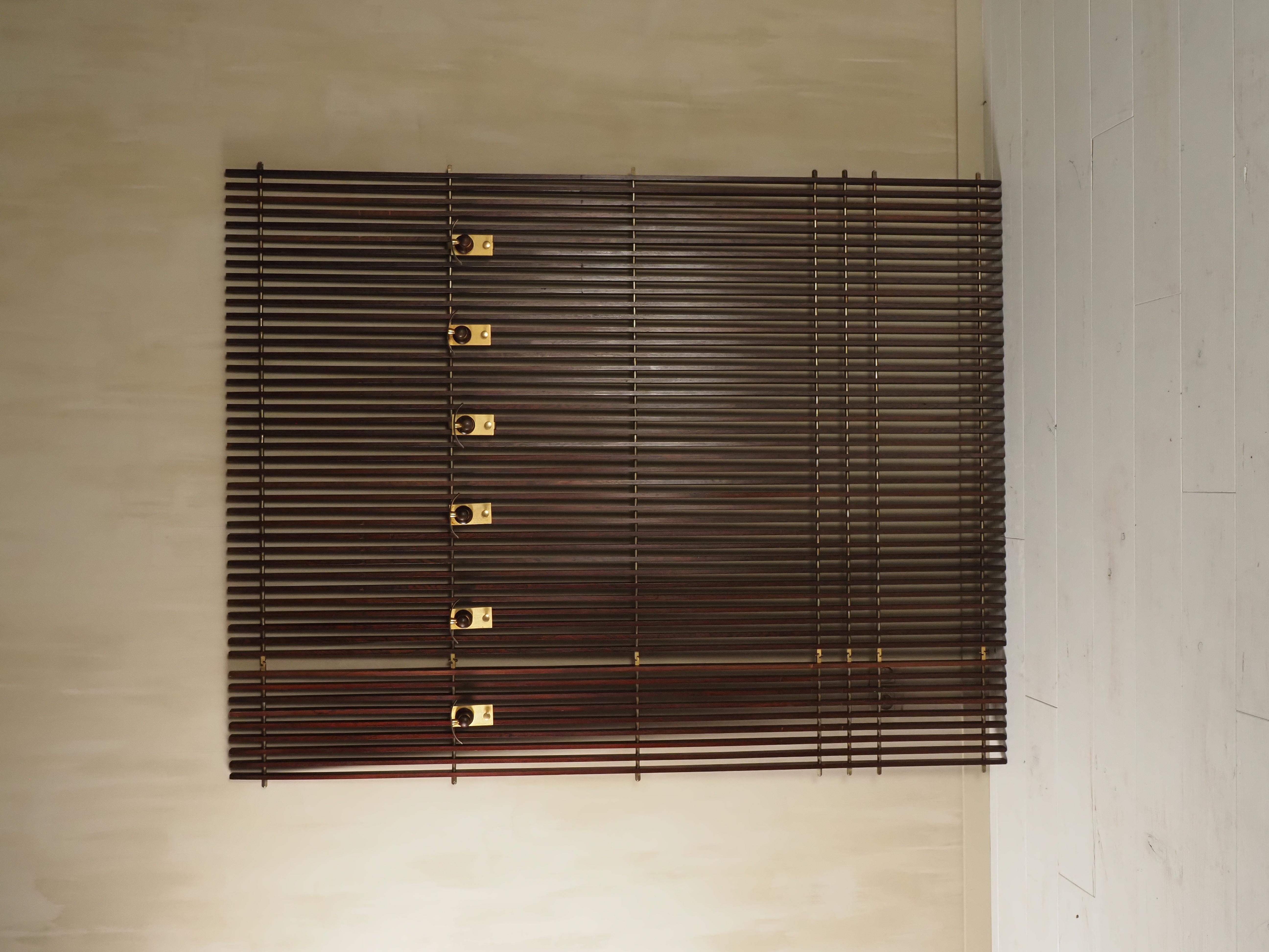 Mid-20th Century Italian 1950's modular coat rack For Sale