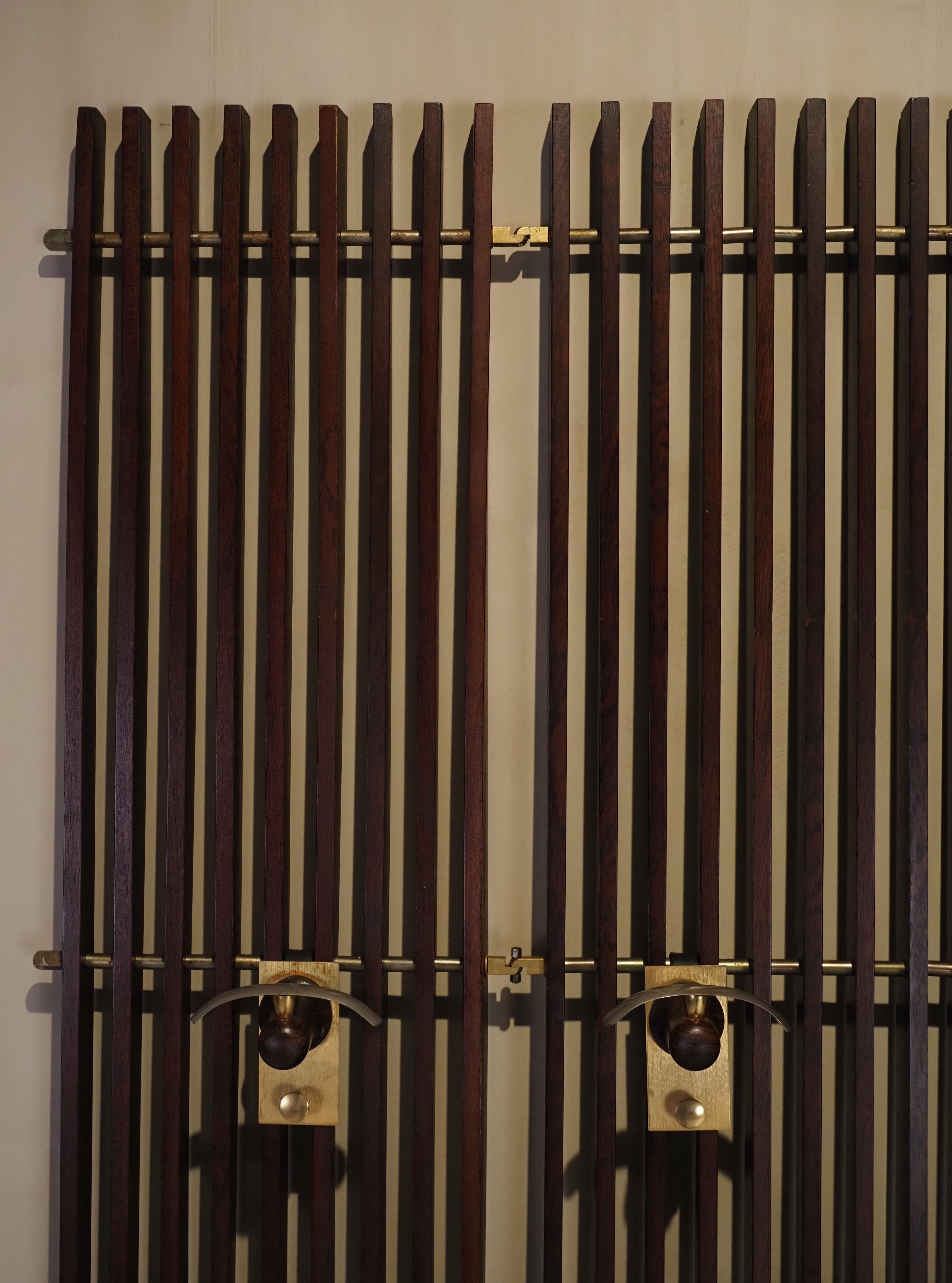 Italian 1950's modular coat rack For Sale 2
