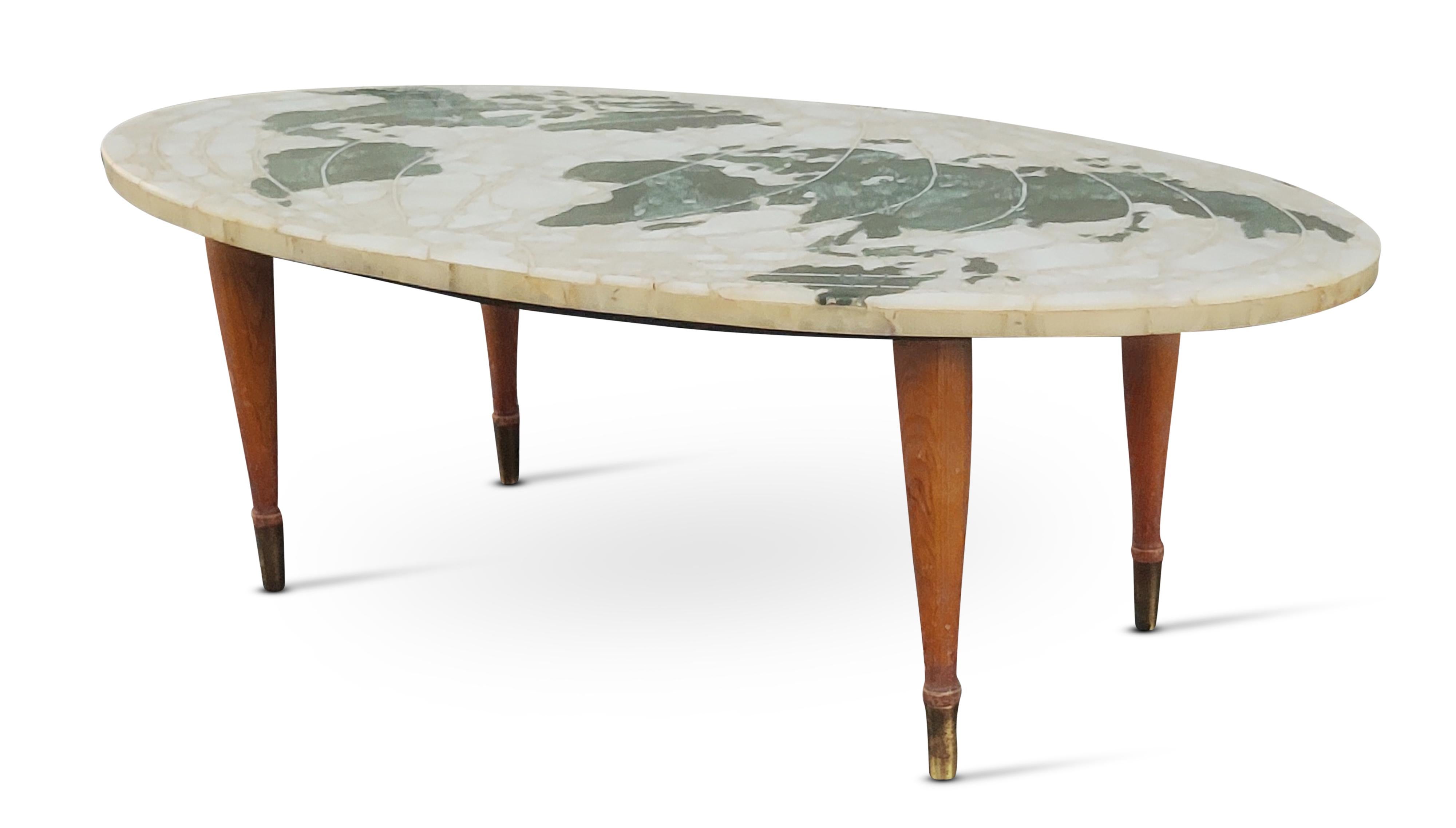 mcm marble coffee table