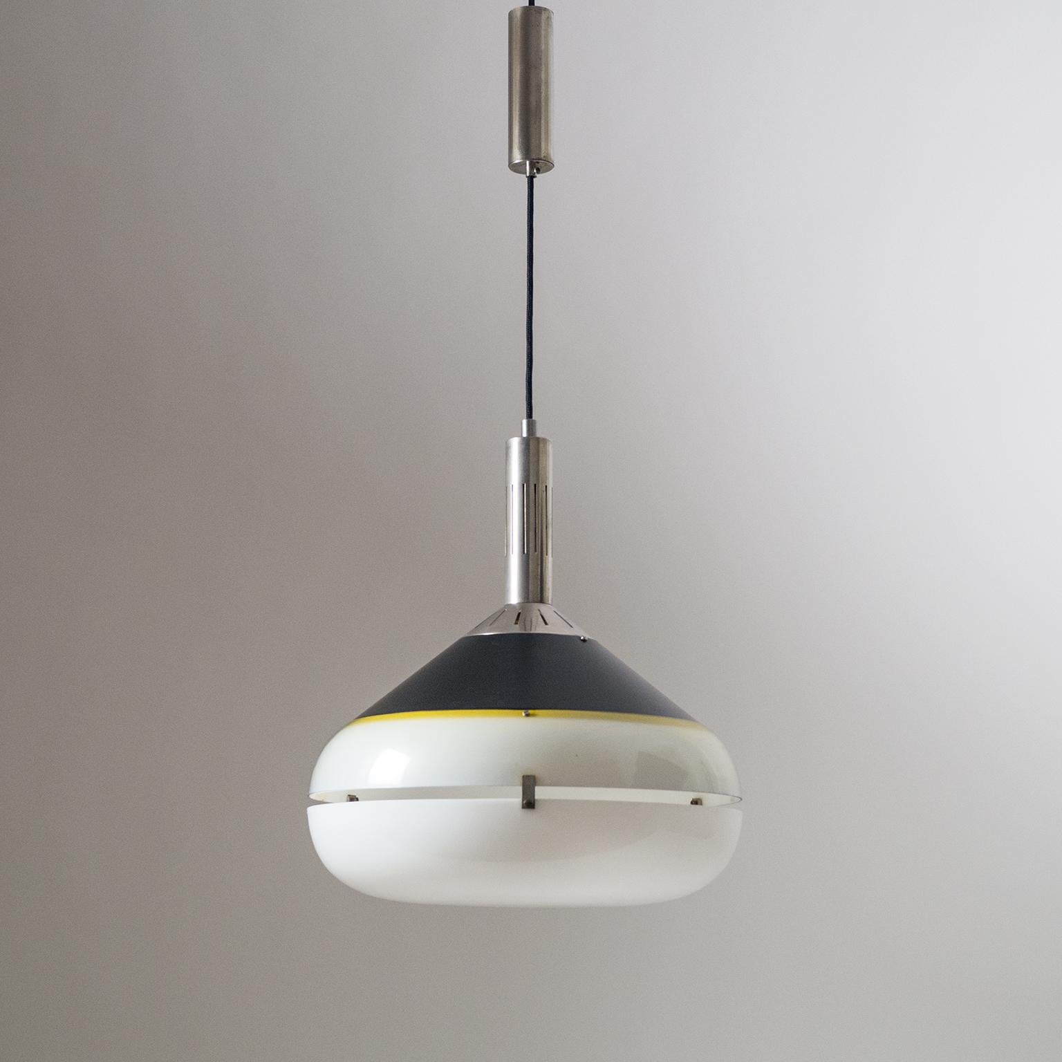 Nickel Italian Pendant by Stilux, circa 1960