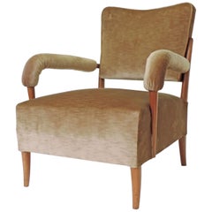 Italian 1950s Sculptural Single Armchair Italian 1950s Sculptural Single Armchair