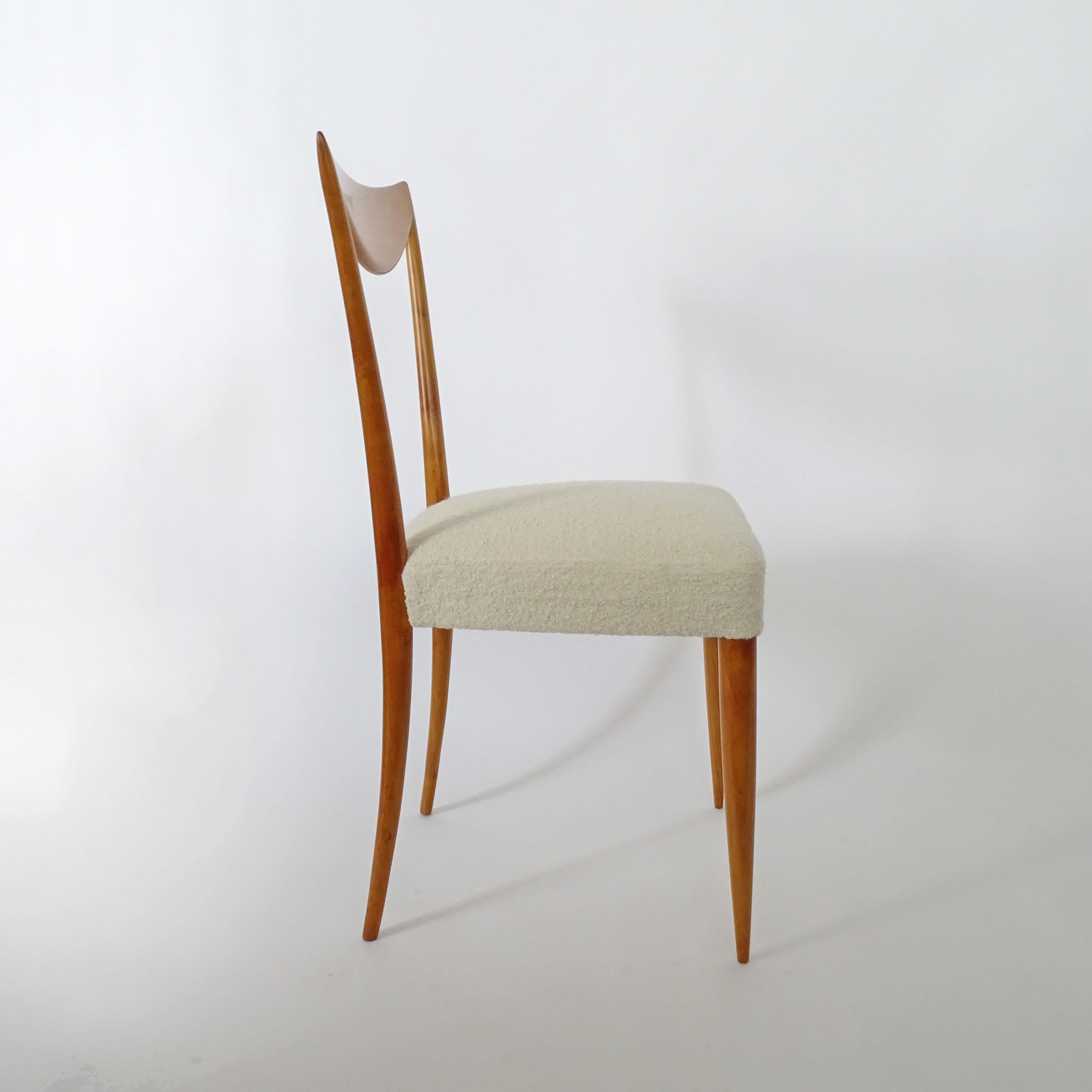 Mid-20th Century Italian 1950s Sculptural Single Chair For Sale