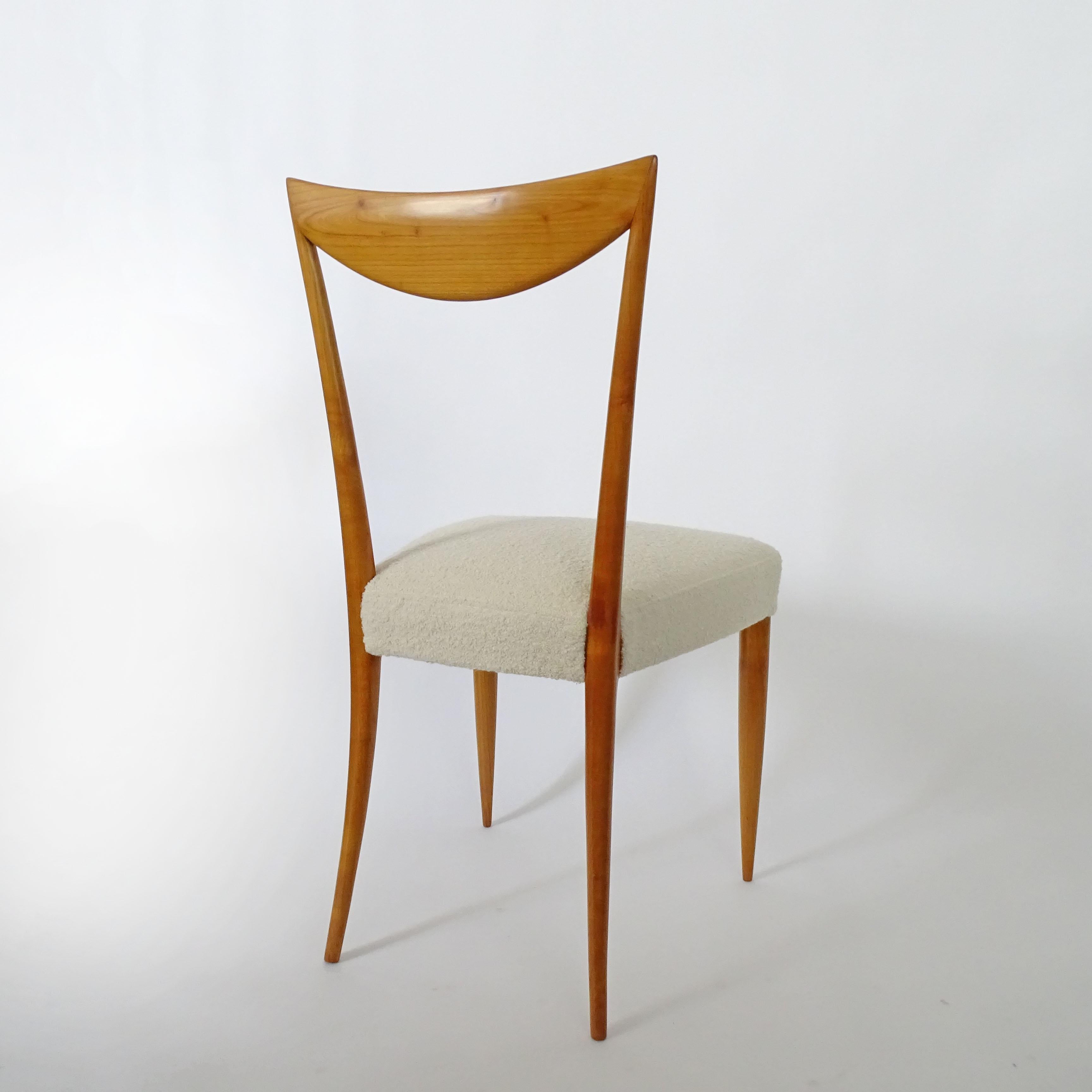 Upholstery Italian 1950s Sculptural Single Chair For Sale