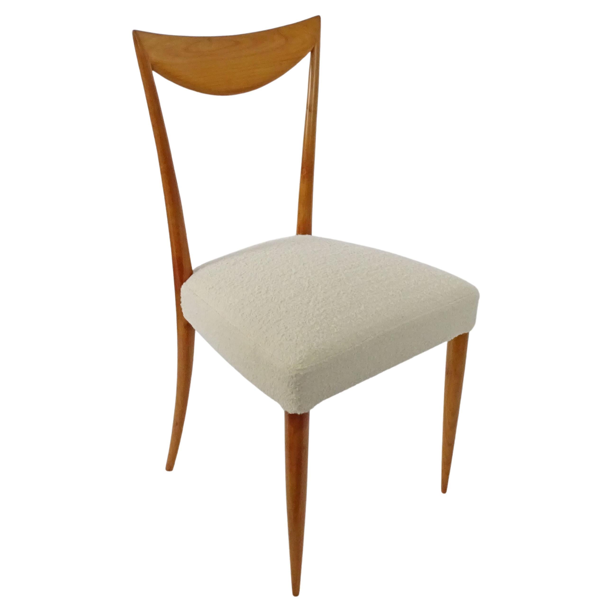 Italian 1950s beautifully sculpted single chair.