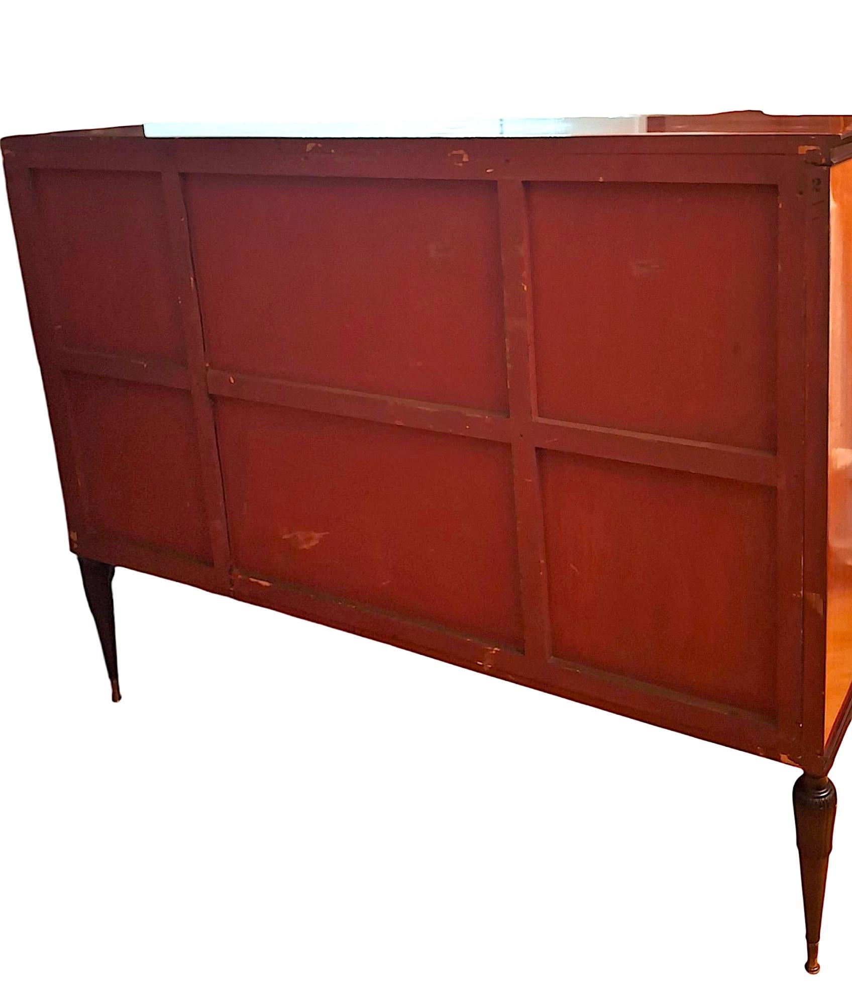 Italian 1950s Sideboard/Bar Cabinet Attributed to Paolo Buffa For Sale 5
