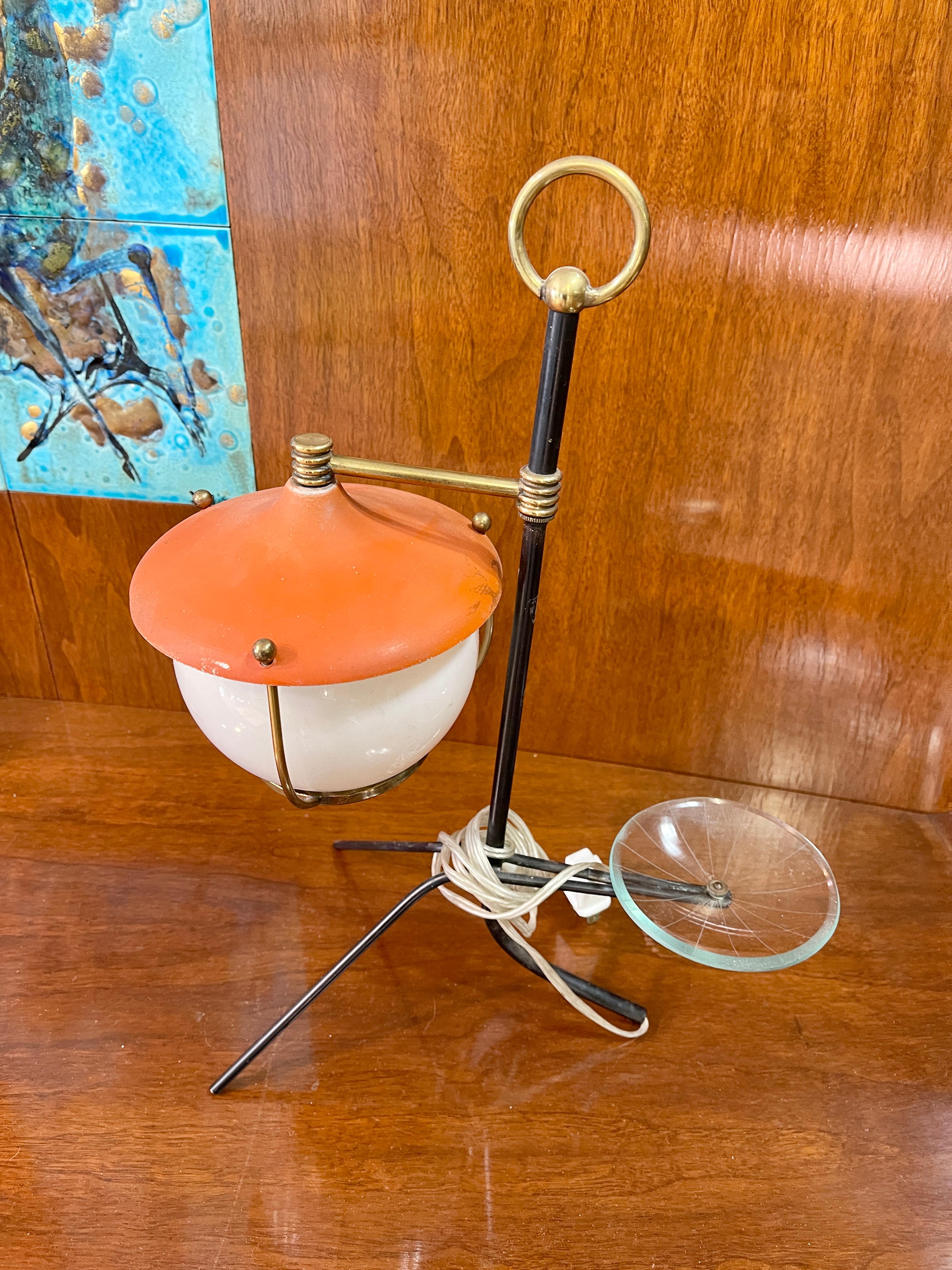 Italian 1950's Student Lamp For Sale 3