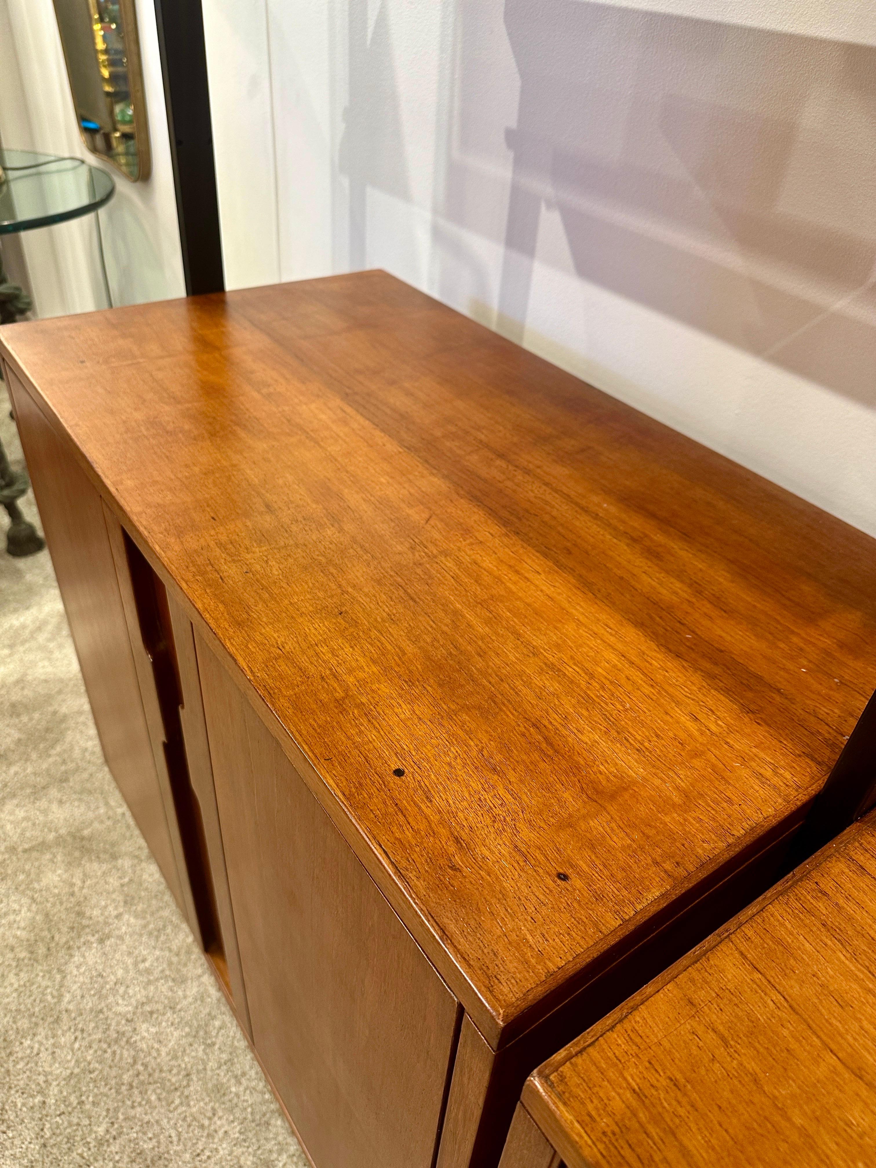 Italian 1950's Three-Section Cabinet and Shelving System 6