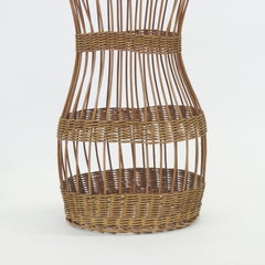 Italian 1950s Wicker Half Bust Mannequin