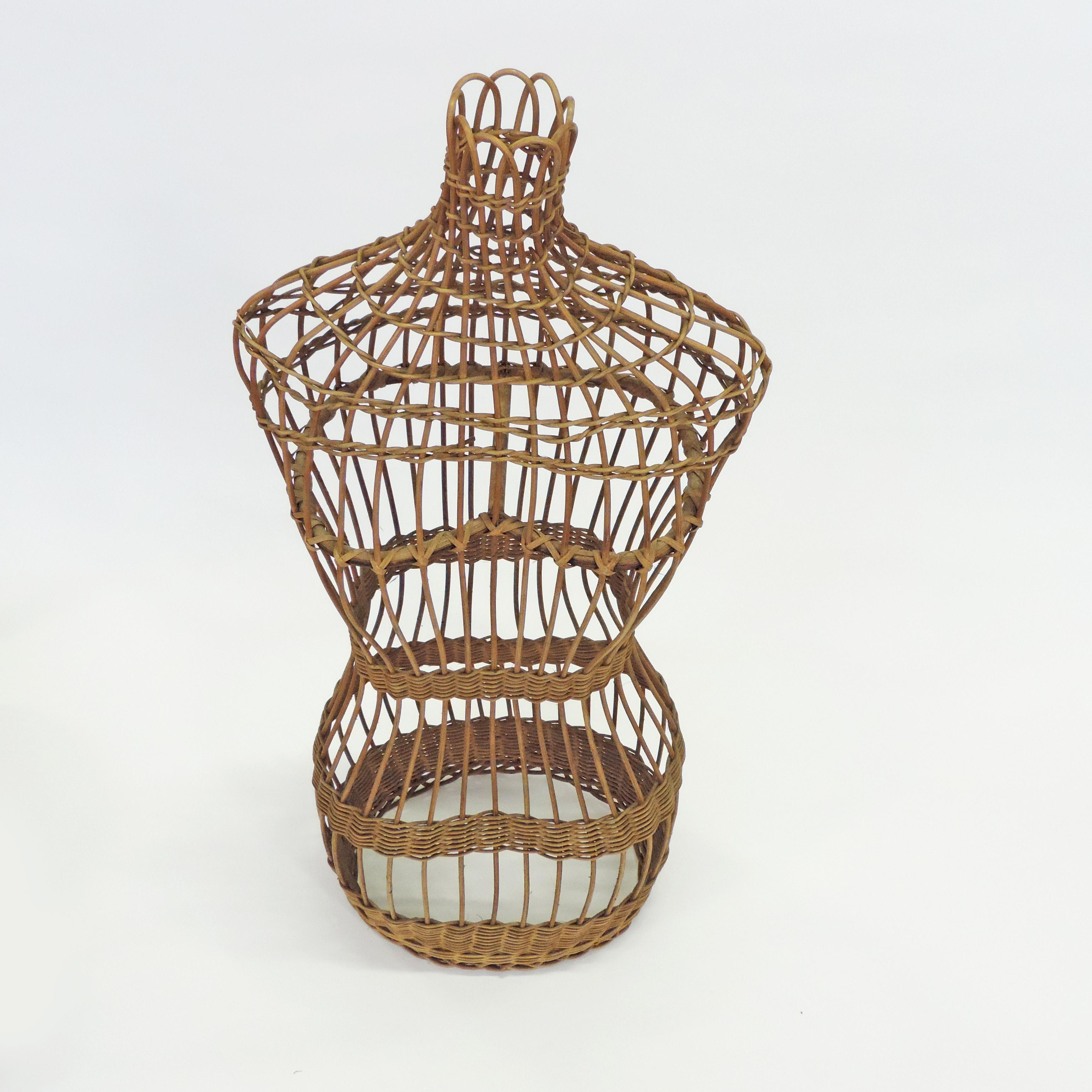 wicker dress form