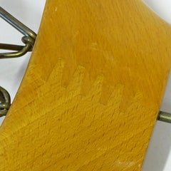 Italian 1950s Wooden Pair of Coat and Pants Hangers By Fratelli Reguitti